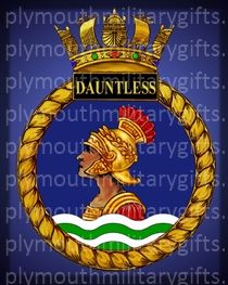 HMS Dauntless (round) Magnet